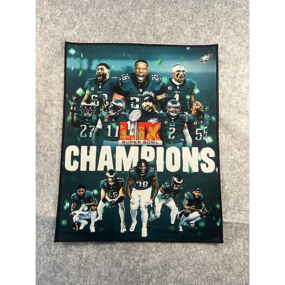 Philadelphia Eagles Super Bowl LIX NFL Champions Rug‎ Non Slip Back Rug - Picture 1 of 4